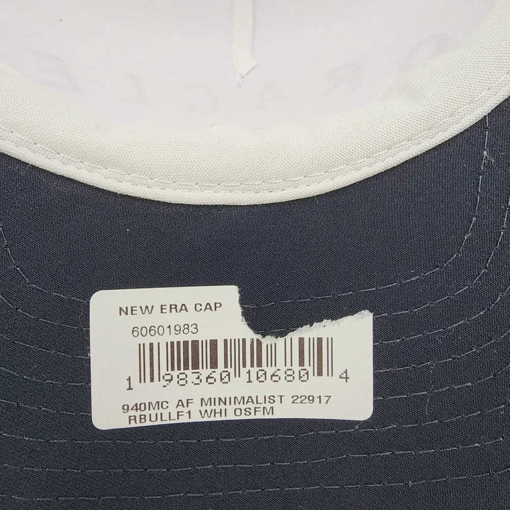Oracle Red Bull Nascar Racing‎ Cap New Era 9FORTY Trucker Hat White Snapback NEW
